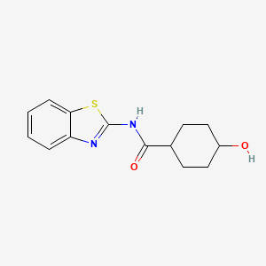molecular formula C14H16N2O2S B6641968 N-(Benzo[d]thiazol-2-yl)-4-hydroxycyclohexanecarboxamide 