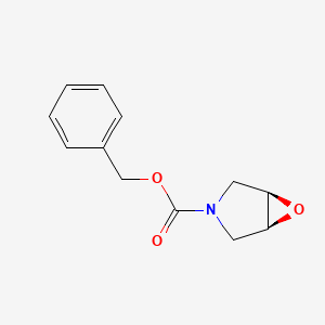 molecular formula C12H13NO3 B6641979 Benzyl (1R,5S)-6-oxa-3-azabicyclo[3.1.0]hexane-3-carboxylate 