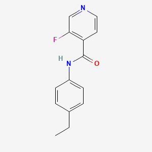 molecular formula C14H13FN2O B6643509 N-(4-ethylphenyl)-3-fluoropyridine-4-carboxamide 