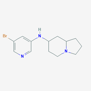 molecular formula C13H18BrN3 B6643531 N-(5-bromopyridin-3-yl)-1,2,3,5,6,7,8,8a-octahydroindolizin-7-amine 