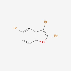 molecular formula C8H3Br3O B6643608 2,3,5-Tribromo-1-benzofuran 