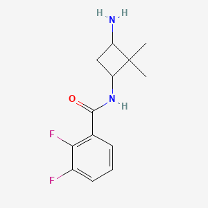 molecular formula C13H16F2N2O B6644562 N-(3-amino-2,2-dimethylcyclobutyl)-2,3-difluorobenzamide 