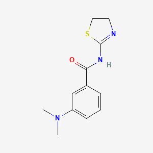 molecular formula C12H15N3OS B6646083 N-(4,5-dihydro-1,3-thiazol-2-yl)-3-(dimethylamino)benzamide 