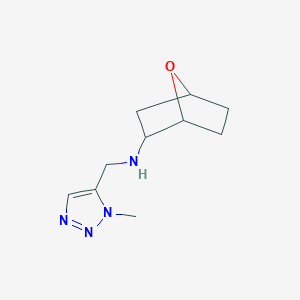 molecular formula C10H16N4O B6647949 N-[(3-methyltriazol-4-yl)methyl]-7-oxabicyclo[2.2.1]heptan-2-amine 