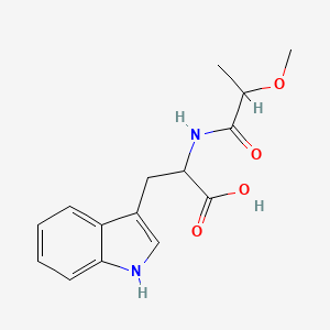 molecular formula C15H18N2O4 B6648061 3-(1H-indol-3-yl)-2-(2-methoxypropanoylamino)propanoic acid 