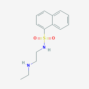 molecular formula C14H18N2O2S B6648389 N-[2-(ethylamino)ethyl]naphthalene-1-sulfonamide 