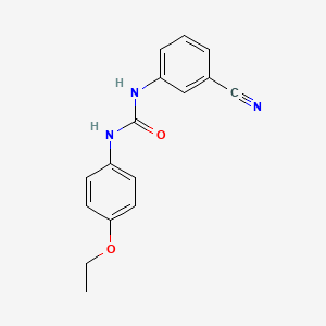 molecular formula C16H15N3O2 B6648544 1-(3-Cyanophenyl)-3-(4-ethoxyphenyl)urea 
