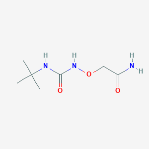 molecular formula C7H15N3O3 B6648711 2-(Tert-butylcarbamoylamino)oxyacetamide 