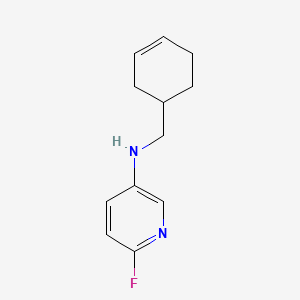 molecular formula C12H15FN2 B6649014 N-(cyclohex-3-en-1-ylmethyl)-6-fluoropyridin-3-amine 