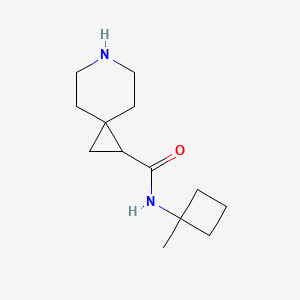 molecular formula C13H22N2O B6649268 N-(1-methylcyclobutyl)-6-azaspiro[2.5]octane-2-carboxamide 