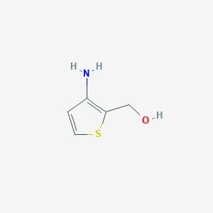 molecular formula C5H7NOS B066493 (3-Aminothiophen-2-yl)methanol CAS No. 170861-45-7