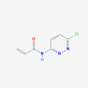 molecular formula C7H6ClN3O B6649453 N-(6-chloropyridazin-3-yl)prop-2-enamide 