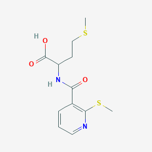 4-(Methylsulfanyl)-2-{[2-(methylsulfanyl)pyridin-3-yl]formamido}butanoic acid
