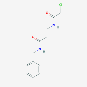 molecular formula C12H15ClN2O2 B6649896 N-benzyl-3-[(2-chloroacetyl)amino]propanamide 