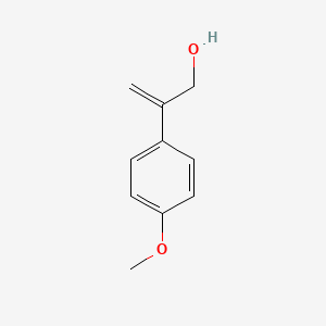 molecular formula C10H12O2 B6649953 2-(4-Methoxyphenyl)prop-2-en-1-ol 