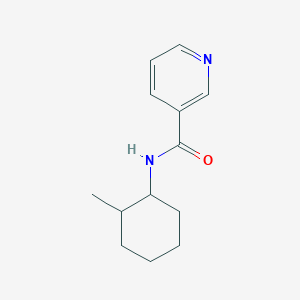 molecular formula C13H18N2O B6650032 N-(2-methylcyclohexyl)pyridine-3-carboxamide 