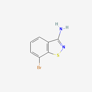 molecular formula C7H5BrN2S B6650041 7-Bromobenzo[d]isothiazol-3-amine 