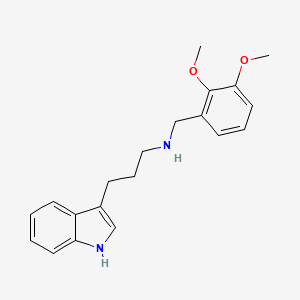 molecular formula C20H24N2O2 B6651022 N-[(2,3-dimethoxyphenyl)methyl]-3-(1H-indol-3-yl)propan-1-amine 