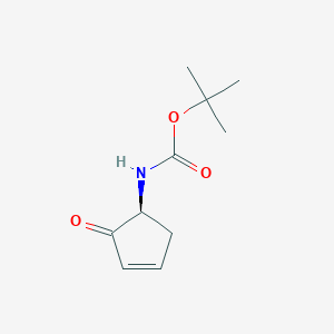 Carbamic acid, (2-oxo-3-cyclopenten-1-yl)-, 1,1-dimethylethyl ester, (S)-(9CI)