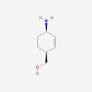 [(1S,4R)-4-aminocyclohex-2-en-1-yl]methanol