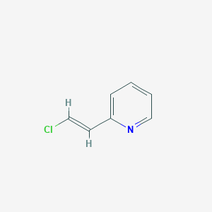 molecular formula C7H6ClN B066551 2-[(E)-2-Chloroethenyl]pyridine CAS No. 189350-81-0