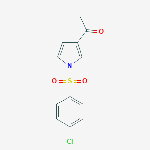 1-[1-(4-Chlorophenyl)sulfonylpyrrol-3-yl]ethanone