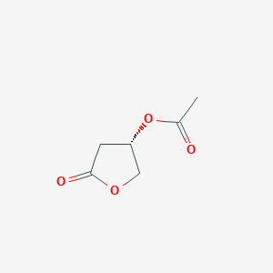 molecular formula C6H8O4 B066567 (S)-3-Acetoxy-gamma-butyrolactone CAS No. 191403-65-3