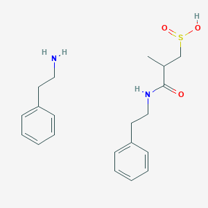 Benzeneethanamine, 2-methyl-3-oxo-3-((2-phenylethyl)amino)-1-propanesulfinate