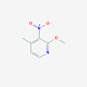 molecular formula C7H8N2O3 B066577 2-Methoxy-4-methyl-3-nitropyridine CAS No. 160590-36-3