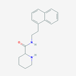molecular formula C18H22N2O B6657930 N-(2-naphthalen-1-ylethyl)piperidine-2-carboxamide 