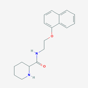 molecular formula C18H22N2O2 B6657962 N-(2-naphthalen-1-yloxyethyl)piperidine-2-carboxamide 