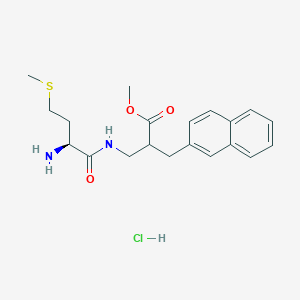molecular formula C20H27ClN2O3S B6658029 H-Met-bAla(2-naphth-2-ylmethyl)-OMe.HCl 