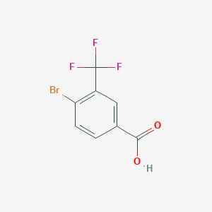 molecular formula C8H4BrF3O2 B066584 4-Bromo-3-(trifluoromethyl)benzoic acid CAS No. 161622-14-6