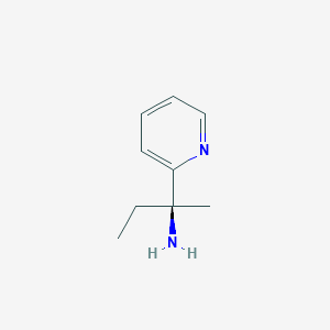 molecular formula C9H14N2 B066588 (S)-2-(2-Pyridyl)butan-2-amine CAS No. 190524-24-4