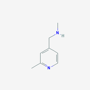 molecular formula C8H12N2 B066592 N-methyl-1-(2-methylpyridin-4-yl)methanamine CAS No. 165558-79-2