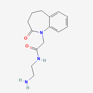 molecular formula C14H19N3O2 B6659531 N-(2-aminoethyl)-2-(2-oxo-4,5-dihydro-3H-1-benzazepin-1-yl)acetamide 