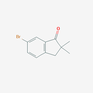 molecular formula C11H11BrO B066607 6-溴-2,2-二甲基-2,3-二氢-1H-茚满-1-酮 CAS No. 165730-10-9