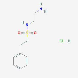 molecular formula C10H17ClN2O2S B6660863 N-(2-aminoethyl)-2-phenylethanesulfonamide;hydrochloride 