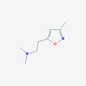 molecular formula C8H14N2O B066610 N,N-Dimethyl-2-(3-methylisoxazol-5-yl)ethanamine CAS No. 173850-47-0