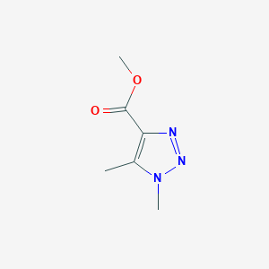 molecular formula C6H9N3O2 B066628 Methyl 1,5-dimethyltriazole-4-carboxylate CAS No. 175789-79-4