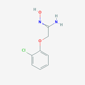 molecular formula C8H9ClN2O2 B066644 2-(2-chlorophenoxy)-N'-hydroxyethanimidamide CAS No. 175276-80-9