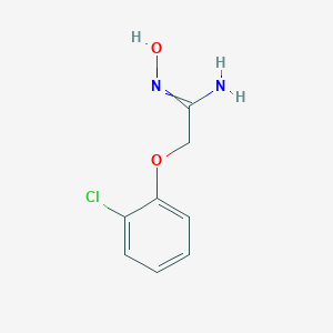 molecular formula C8H9ClN2O2 B066644 2-(2-Chlorophenoxy)-N'-hydroxyacetimidamide CAS No. 175276-80-9