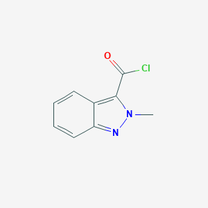 molecular formula C9H7ClN2O B066660 2-methyl-2H-indazole-3-carbonyl chloride CAS No. 181071-92-1