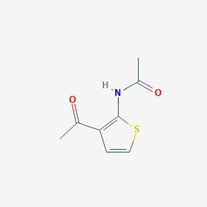 molecular formula C8H9NO2S B066661 N-(3-acetyl-2-thienyl)acetamide CAS No. 175966-93-5
