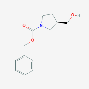 molecular formula C13H17NO3 B066669 Benzyl (3R)-3-(hydroxymethyl)pyrrolidine-1-carboxylate CAS No. 192214-05-4