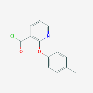 molecular formula C13H10ClNO2 B066686 2-(4-Methylphenoxy)pyridine-3-carbonyl chloride CAS No. 175135-79-2