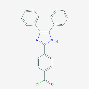 molecular formula C22H15ClN2O B066687 4-(4,5-diphenyl-1H-imidazol-2-yl)benzoyl Chloride CAS No. 162756-62-9