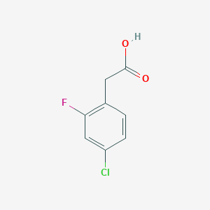 molecular formula C8H6ClFO2 B066691 4-Chloro-2-fluorophenylacetic acid CAS No. 194240-75-0