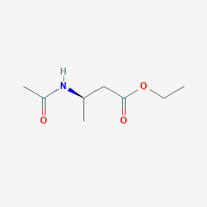 molecular formula C8H15NO3 B066694 Ethyl (3R)-3-acetamidobutanoate CAS No. 187989-67-9