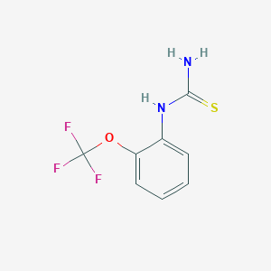 molecular formula C8H7F3N2OS B066695 1-(2-(Trifluoromethoxy)phenyl)thiourea CAS No. 175205-24-0
